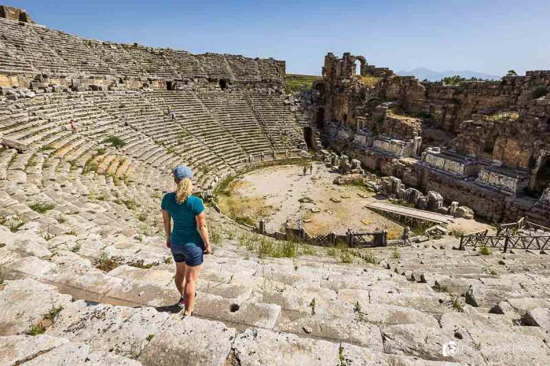 Exploring the ancient ruins of Antalya